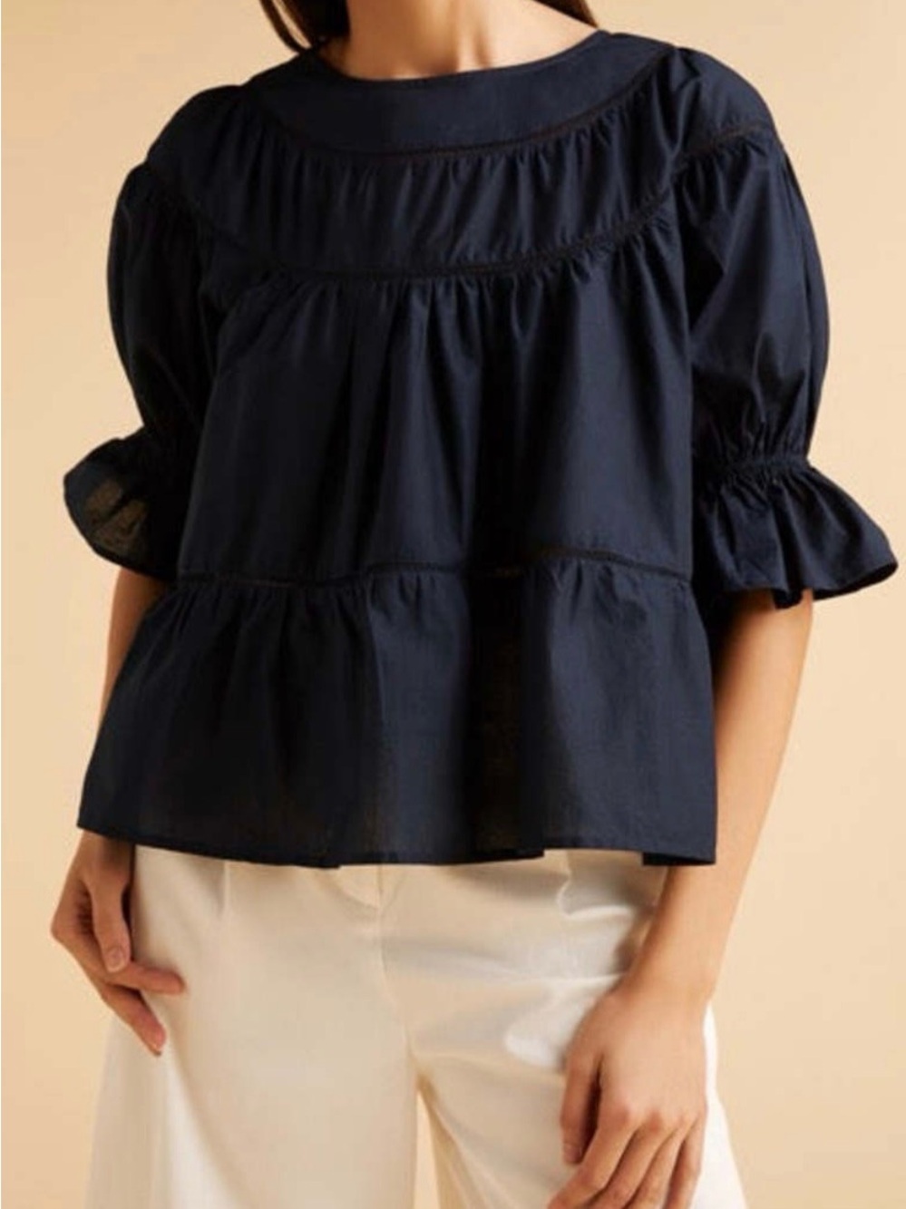 Merlette Sol Top in Navy - Women